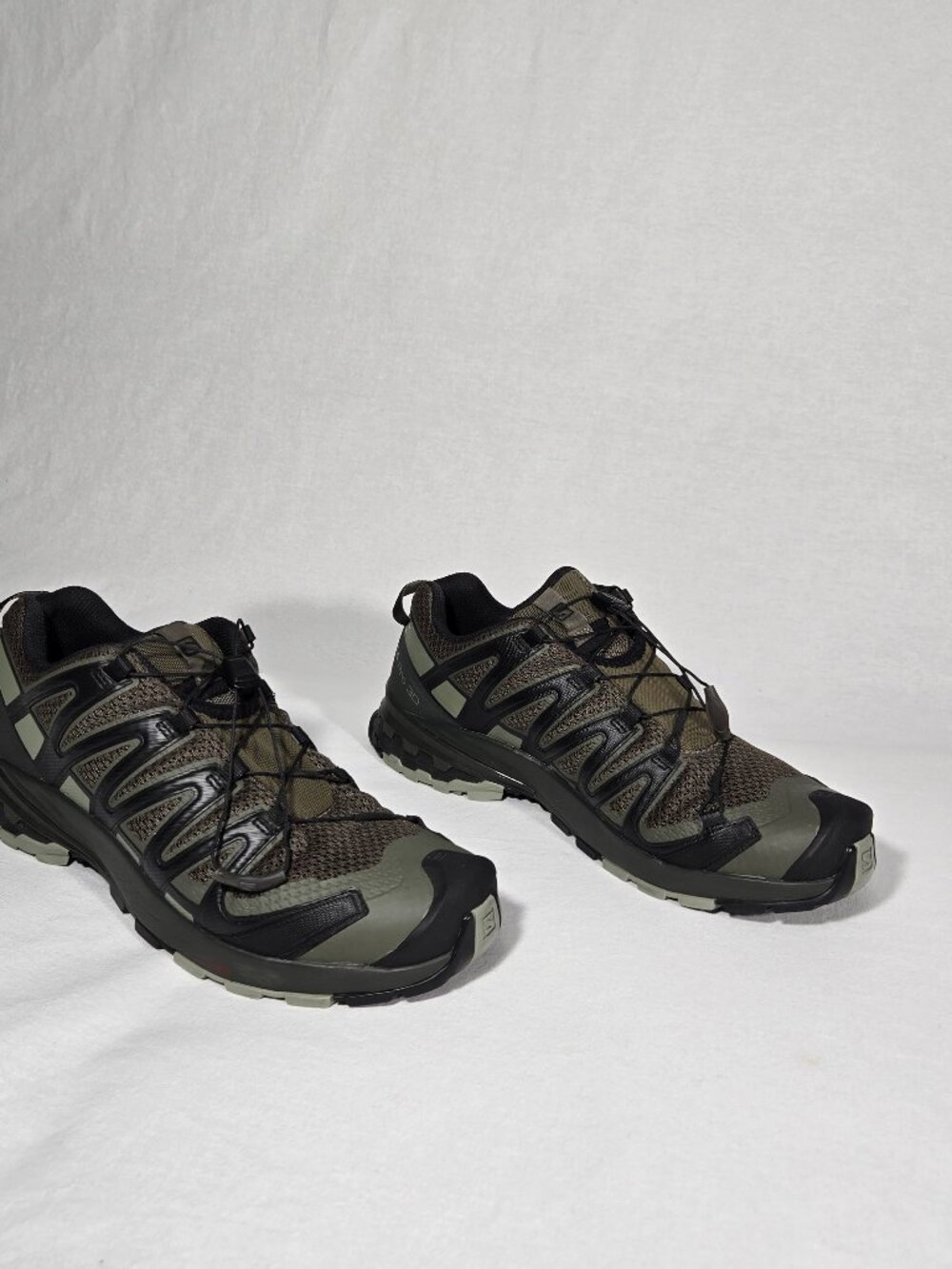 SALOMON XA Pro 3D V8 Olive-Black Premium-Traction Running Trail Shoes Men Sz. 12